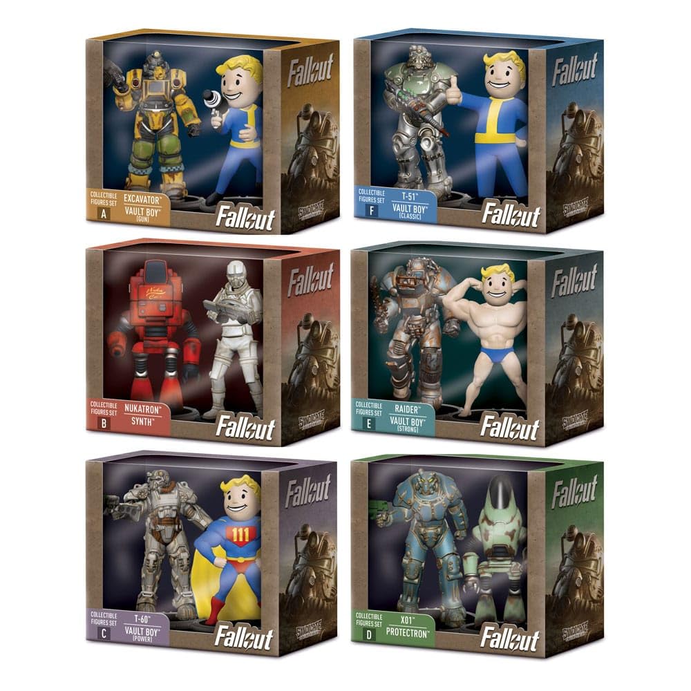 Figurinas de Fallout surtido de 2 figuras de 7 cm miniaturas