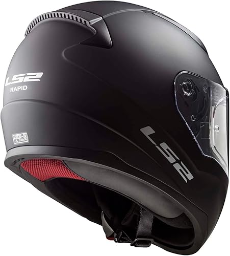 Miniatura 5 de LS2 Helmets Rapid II - Casco integral de motocicleta (negro mate, talla XL)