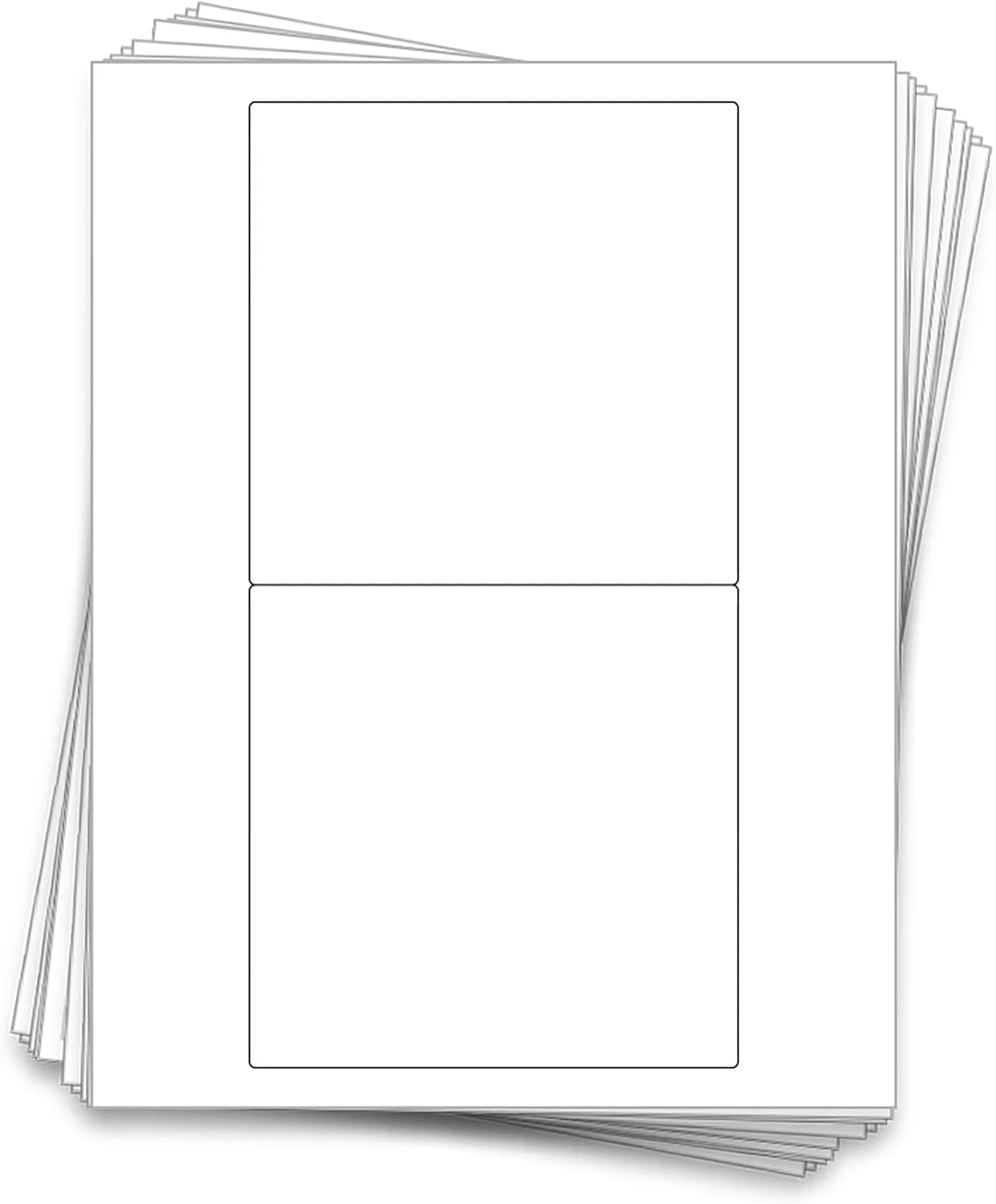 Dashleigh Printable Candy Bar Wrapper Labels Bulk 100 Pack, Blank Stickers 5.3x5.25 Inch for Inkjet and Laser - Chocolate Bar Labels for Wedding Favors, Birthday, Baby Shower, Party, Events, Business