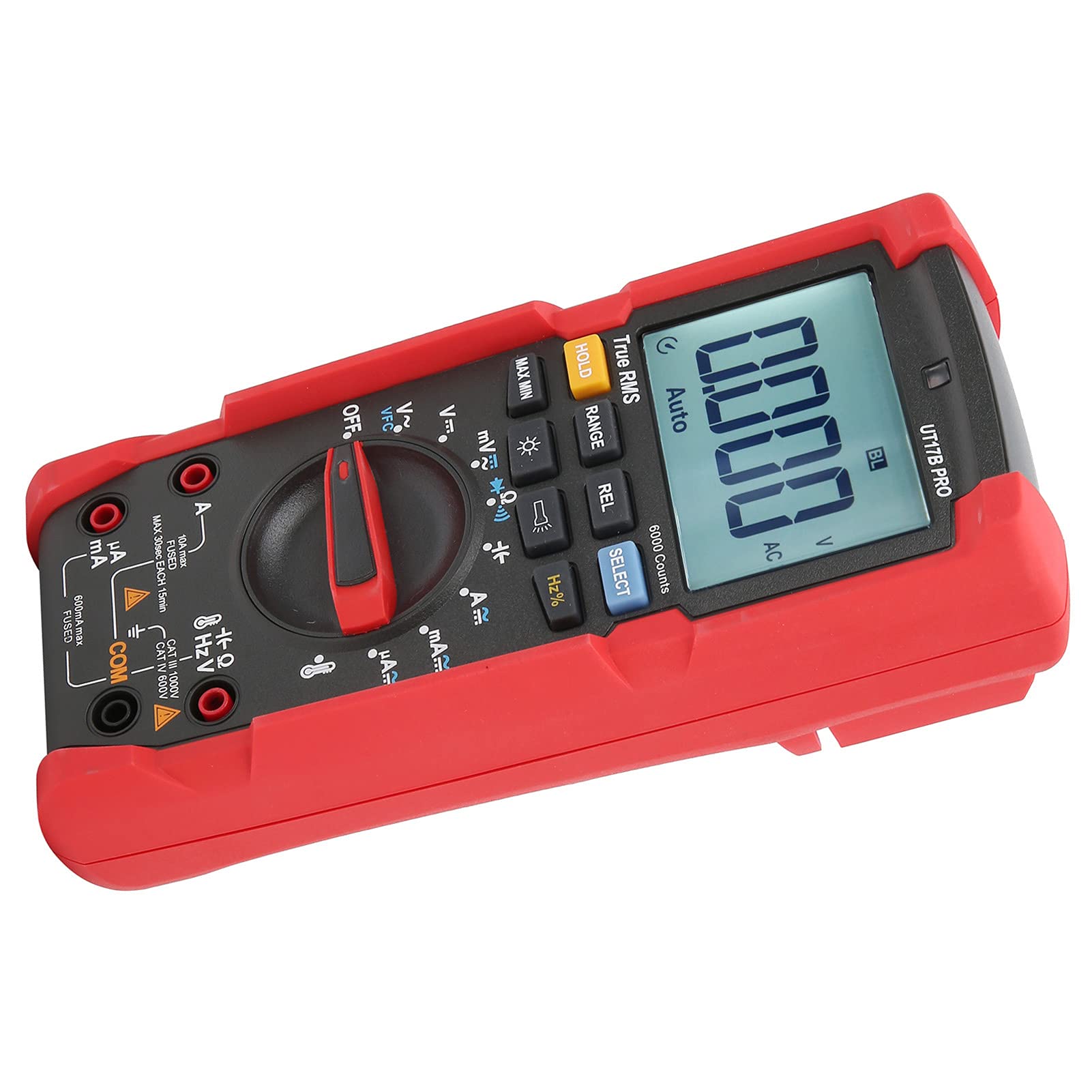 Multimetro Digitale UT17B PRO Tester True RMS Ad Alta Precisione per Elettricisti Uso Domestico Design Multifunzione ABS