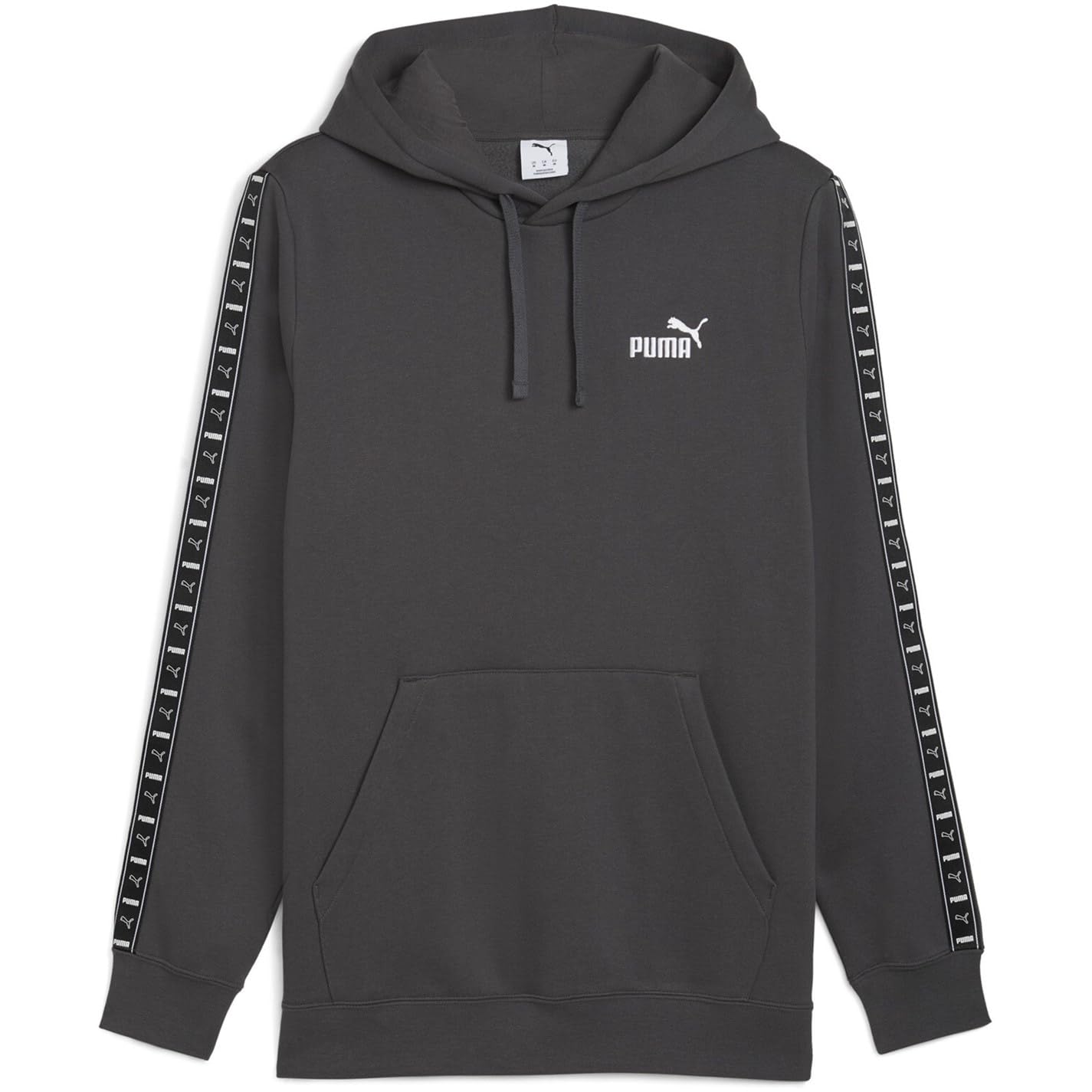 Puma Men's Grey Tape Fleece Hoodie in Size M, Sports Direct