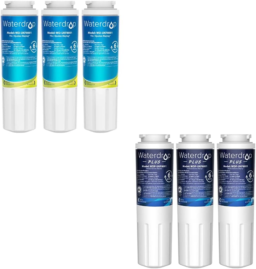 Waterdrop EDR4RXD1 Refrigerator Water Filter, Replacement