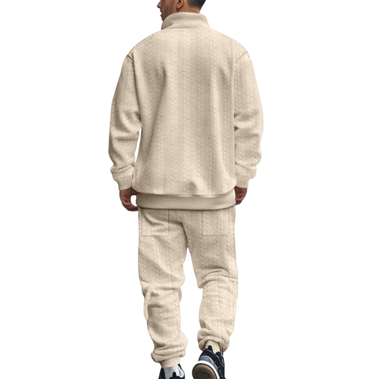 Pantalones deportivos de felpa para hombre, hip-hop, trajes deportivos de invierno de dos piezas, multifuncionales, trajes de fitness completos para hombre, conjunto de chándal de forro polar