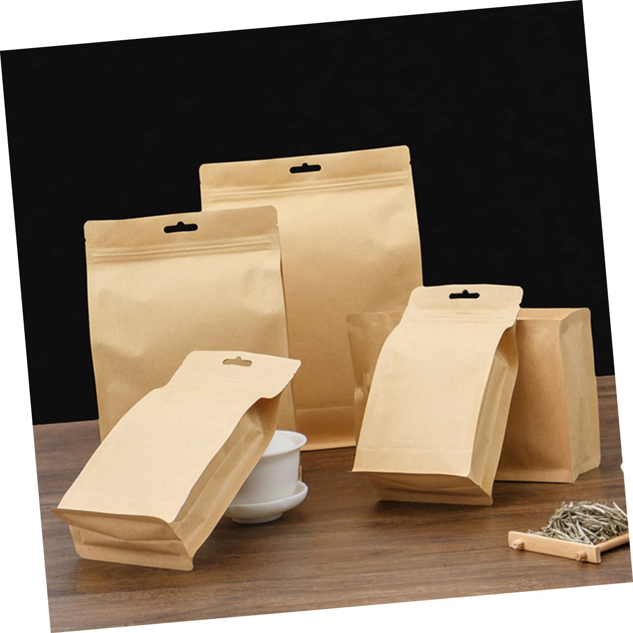 Healvian 200stücke Essstäbchen-verpackungsbeutel aus Kraftpapier -papierhüllen für Beutel zum Mitnehmen für Grillabende und Partys Healvian 200stücke Essstäbchen-verpackungsbeutel aus Kraftpapier -papierhüllen für Beutel zum Mitnehmen für Grillabende und Partys