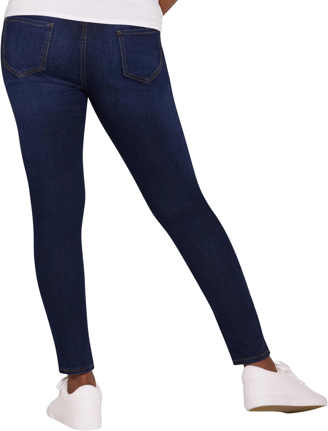 Motherhood Maternity Womens Secret Fit Over The Belly Skinny Ankle Denim Pregnancy Jeans - Image 5