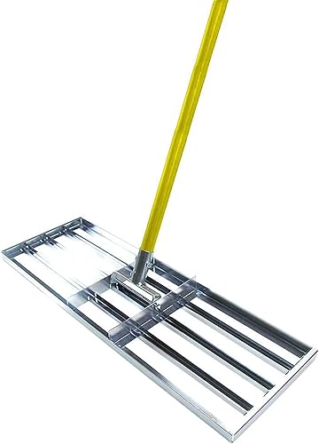 Underhill Greens Keeper - Herramienta niveladora de césped, rastrillo de paisaje, esparcidor de tierra, arena y suelo, para golf, jardines, 36