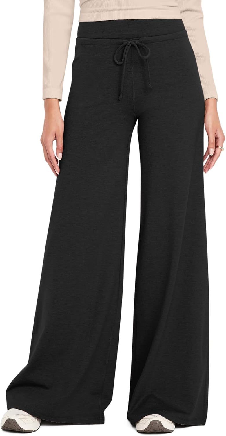 Ugerlov Wide Leg Pants Woman Lounge Soft High Waist Yoga Pants Trendy 2026 Loose Casual Sweat Pants with Pockets