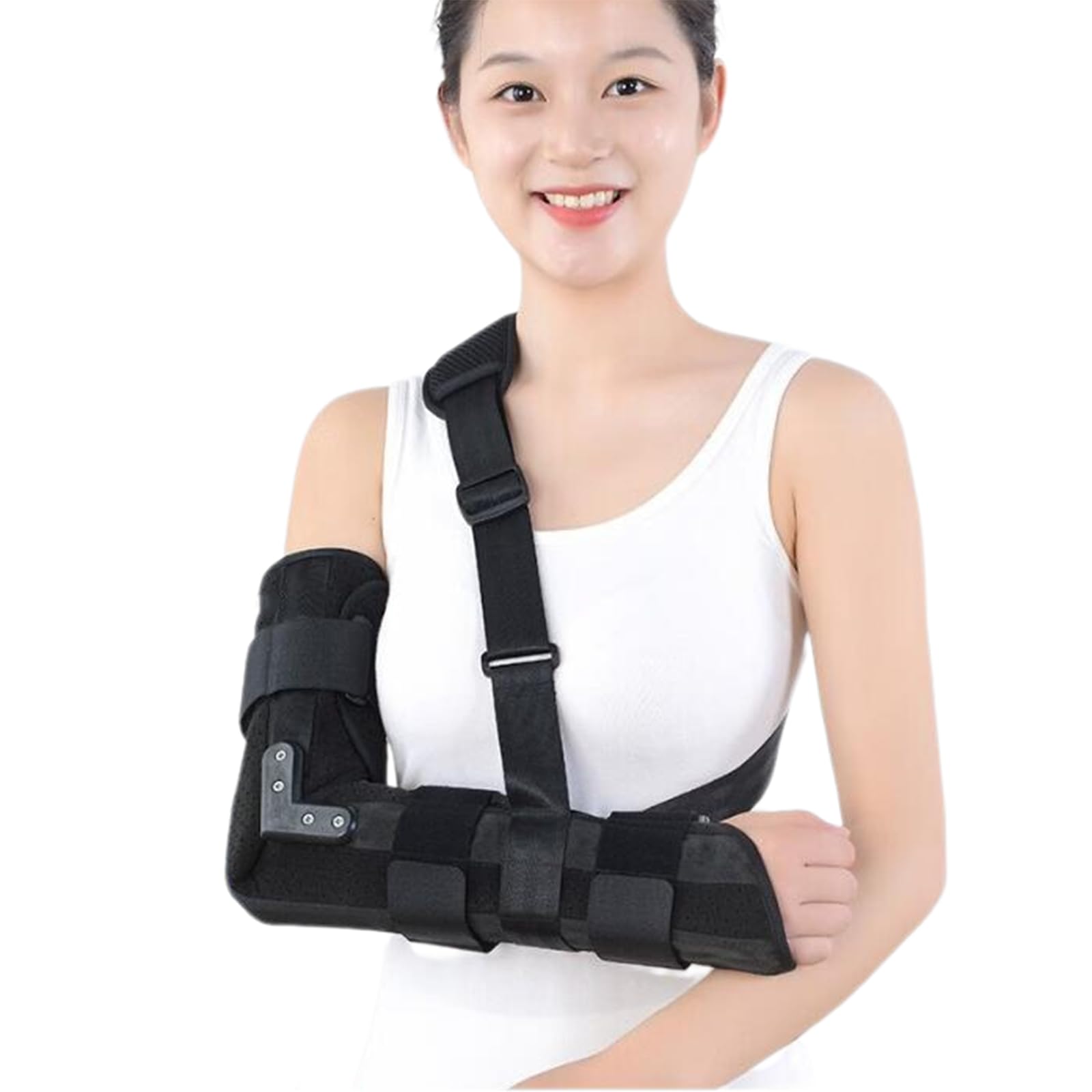 SFKLYU Arm Sling Shoulder Immobilizer Rotator Cuff Support Brace Elbow Immobilizer Brace Support for Rotator Cuff Injury,Support for Arm,Wrist, Elbow,L