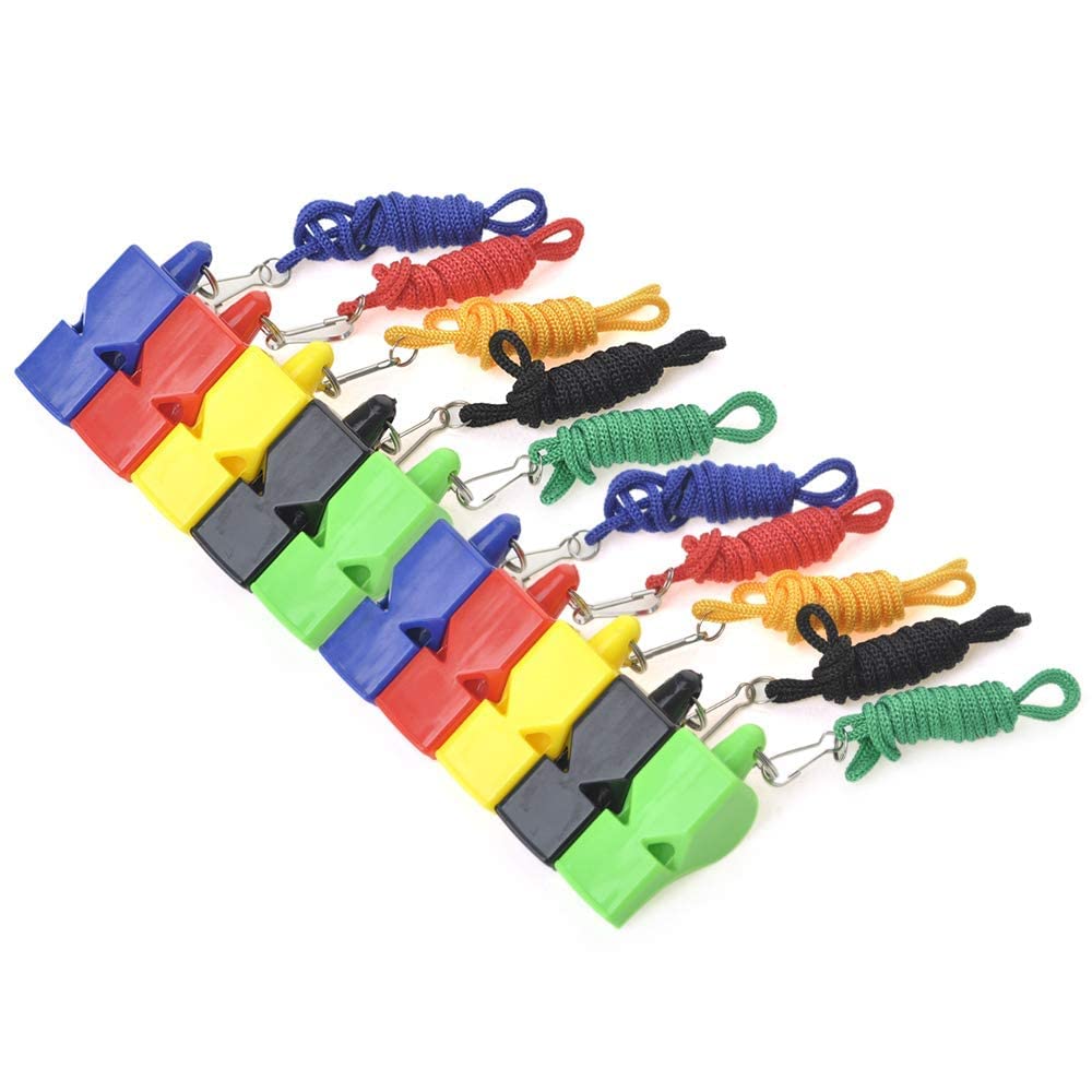 Gmefvr Referee Whistle High Sound use Multi Purpose Sports Games Pack of 2 (Multicolor Plastic High Sound)-image-6