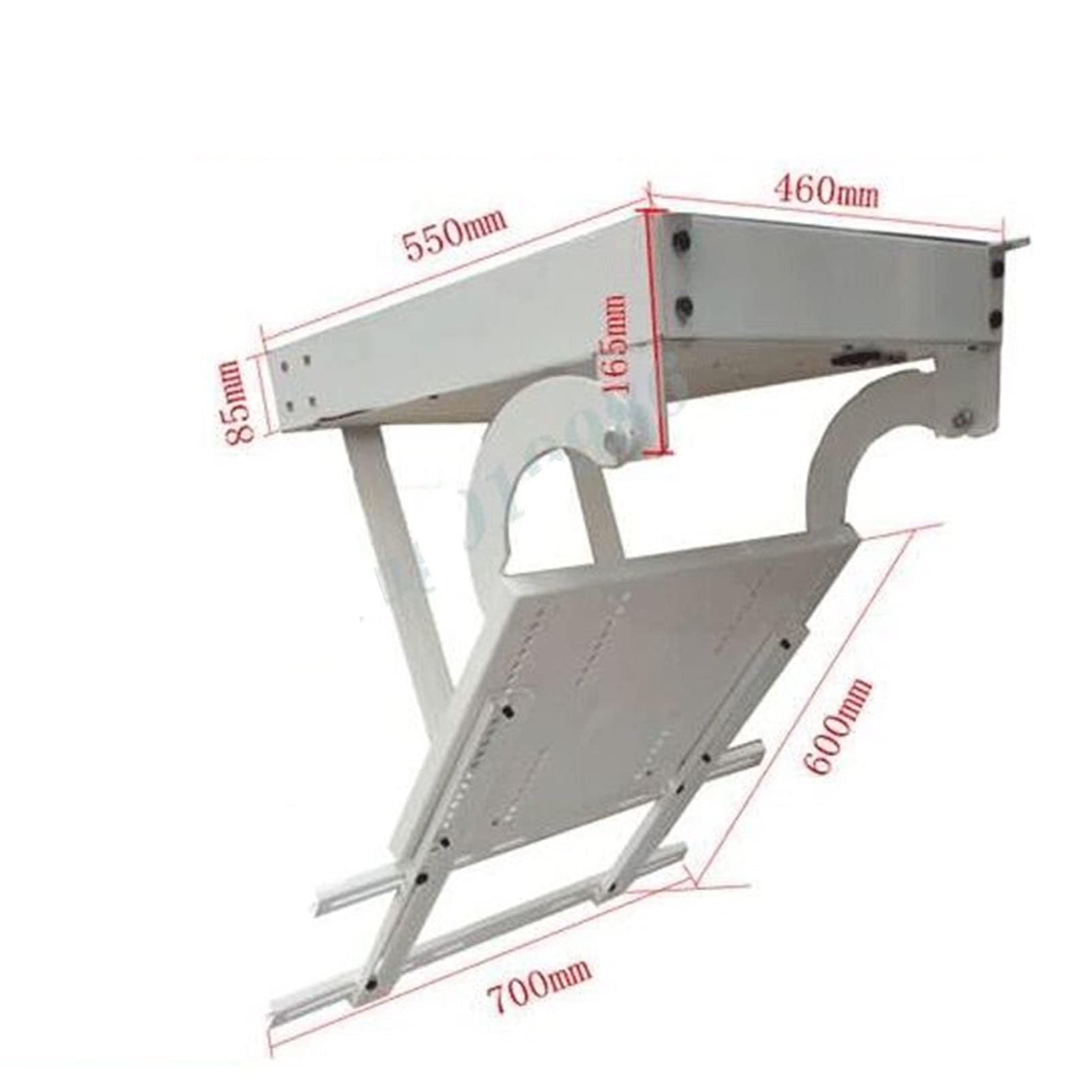 Elevador Eléctrico para TV De 32 A 70 Pulgadas con Control Remoto, Soporte Abatible para TV/Monitor De 0-90°, Soporte De Techo Motorizado Ajustable para TV