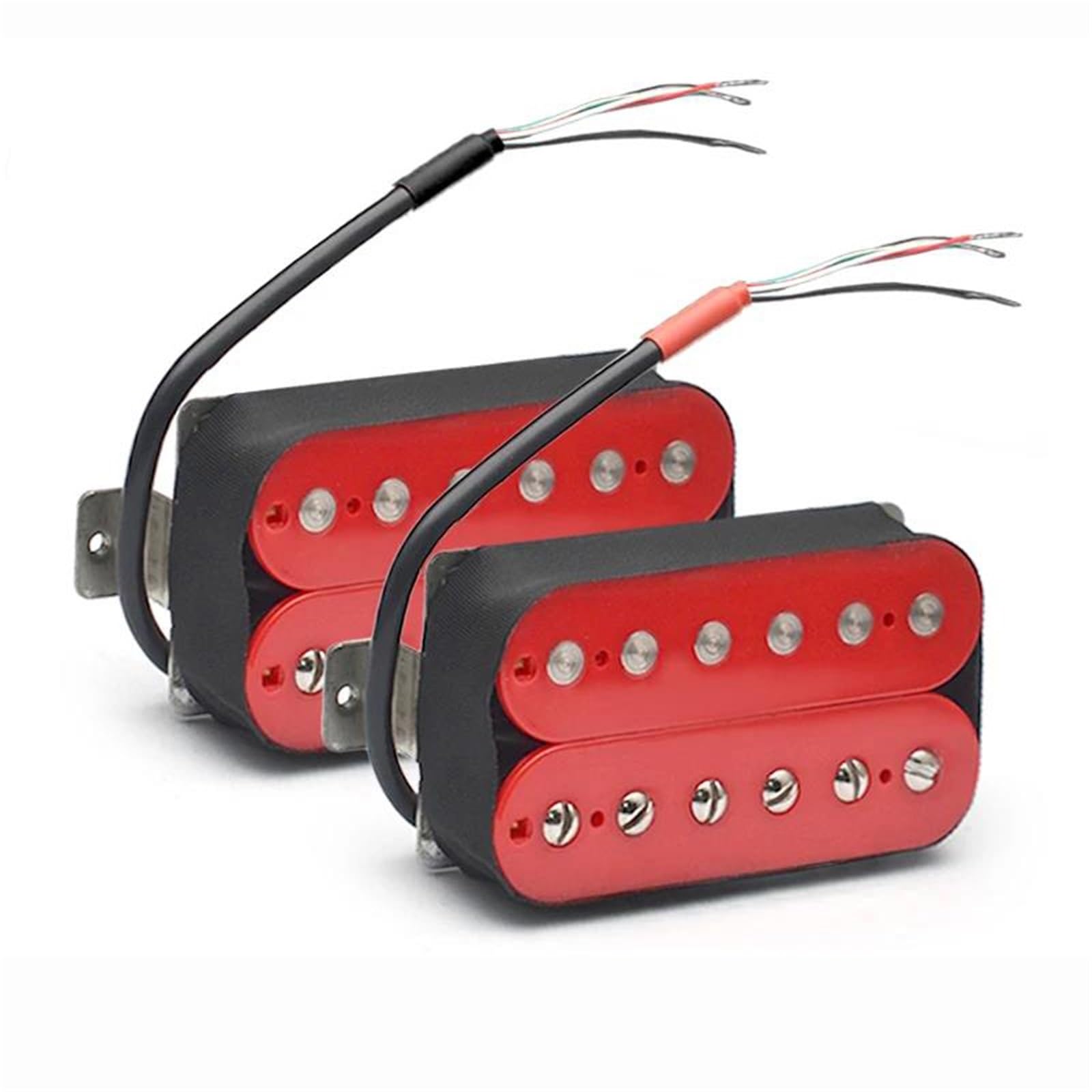 Pickup Chitarra Acustica Professionale Pickup Hue Coil Per Chitarra Elettrica Alnico 5 Rossi(Neck and Bridge)