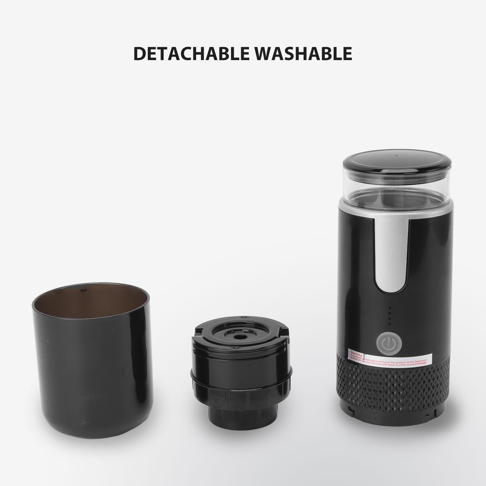 Jiawu Macchina da caffè Portatile, Macchina per caffè Espresso a Pressione Compatibile con Capsule K Cup e caffè Macinato, Caffettiera Portatile Ad Azionamento Manuale per il Campeggio