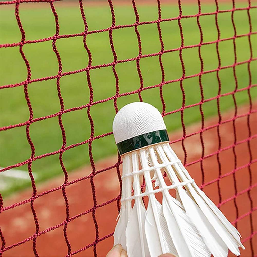 Set di Reti da Badminton Portatili, Rete da Allenamento da Competizione da Badminton da 20 Piedi / 6,1 M con Custodia per Canne - Installazione Rapida in Altezza Regolabile