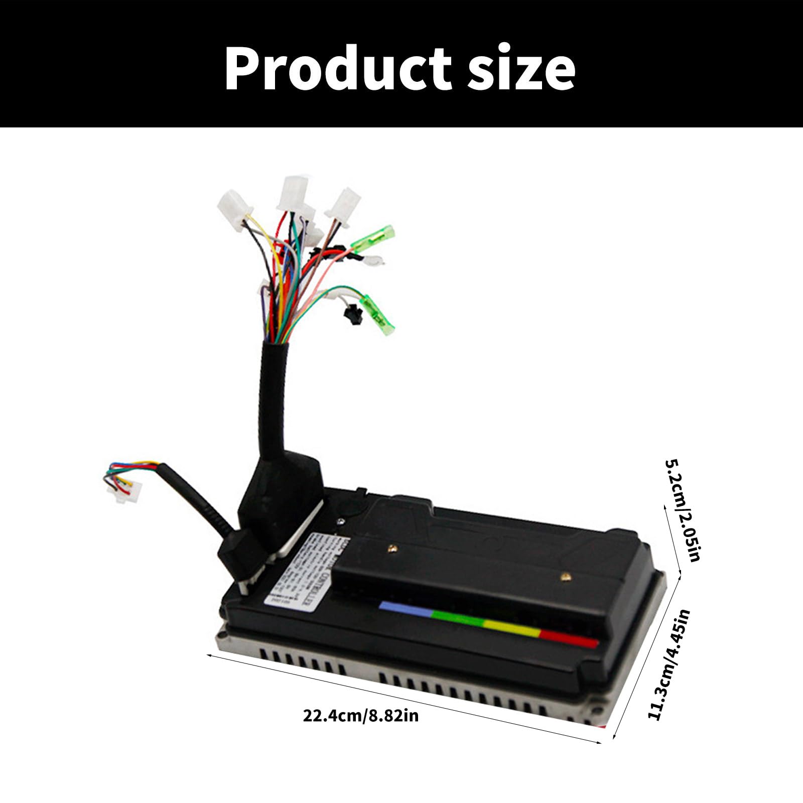 Controlador de motor sin escobillas de 48 a 72 V y 3000 W, controlador de velocidad para bicicletas eléctricas, scooters, controlador de motor BLDC