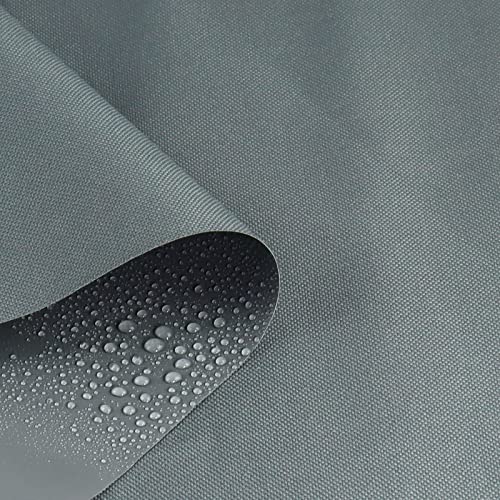 Waterproof Canvas Fabric,600 Denier Water Repellent Canvas Cordura Fabric for Outdoor/Indoor Project,Craft,DIY, Upholstery,Home Decor,Sunbrella, Awning,1yard/36 x60,Sold by The Yard,Gray