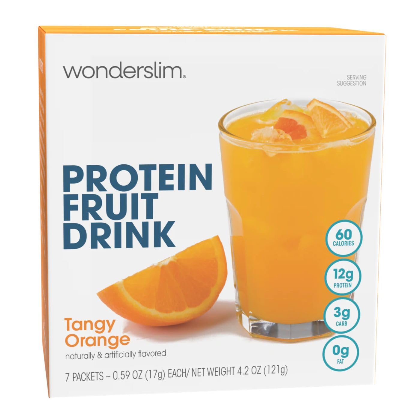 Amazon.com : WonderSlim Protein Fruit Drink, Tangy Orange, No Fat