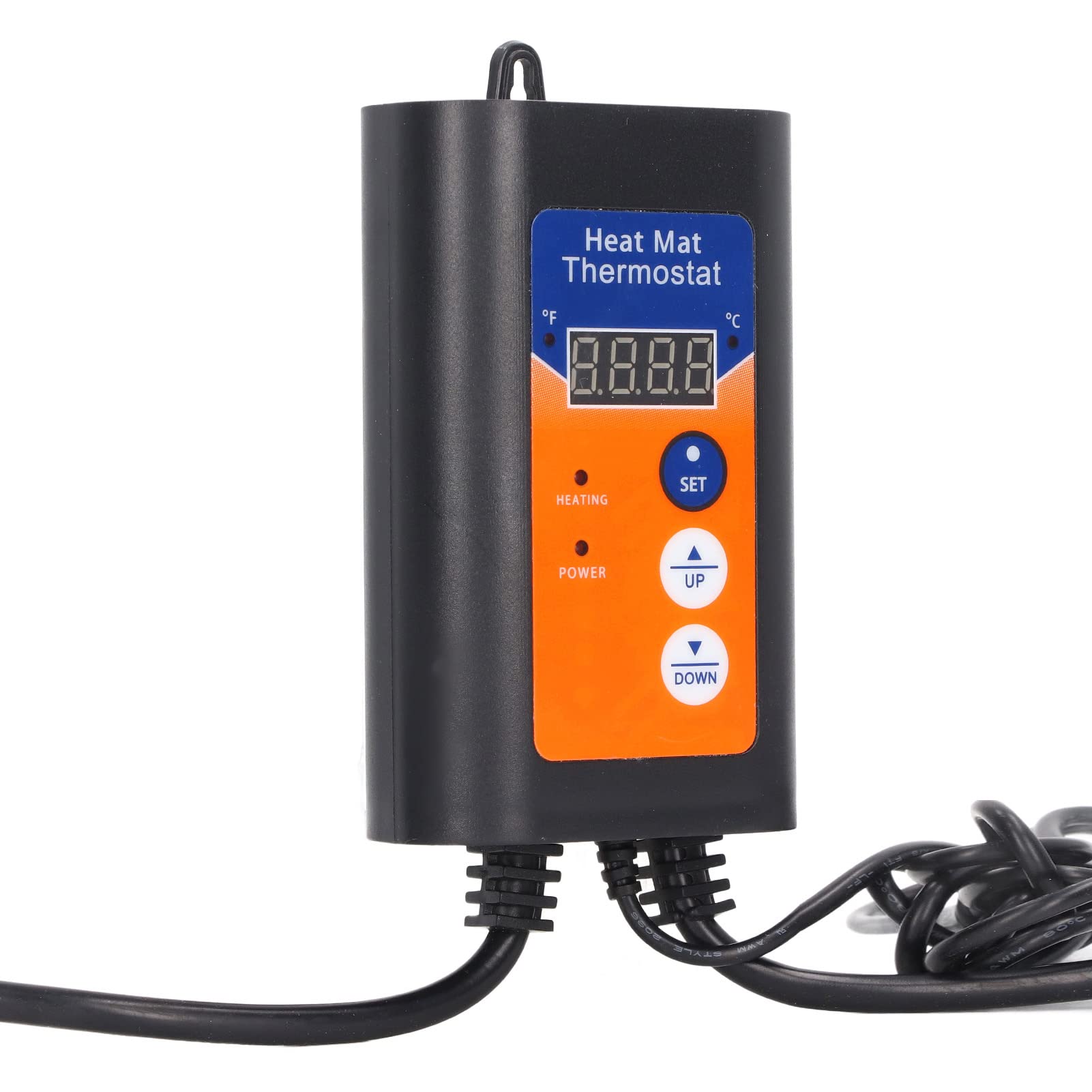 Termostato Digitale per Tappetino Riscaldante Termostato 1000W 110V Spina USA Fahrenheit Celsius Display LED commutabile per Germinazione dei Semi Radicazione Fermentazione della