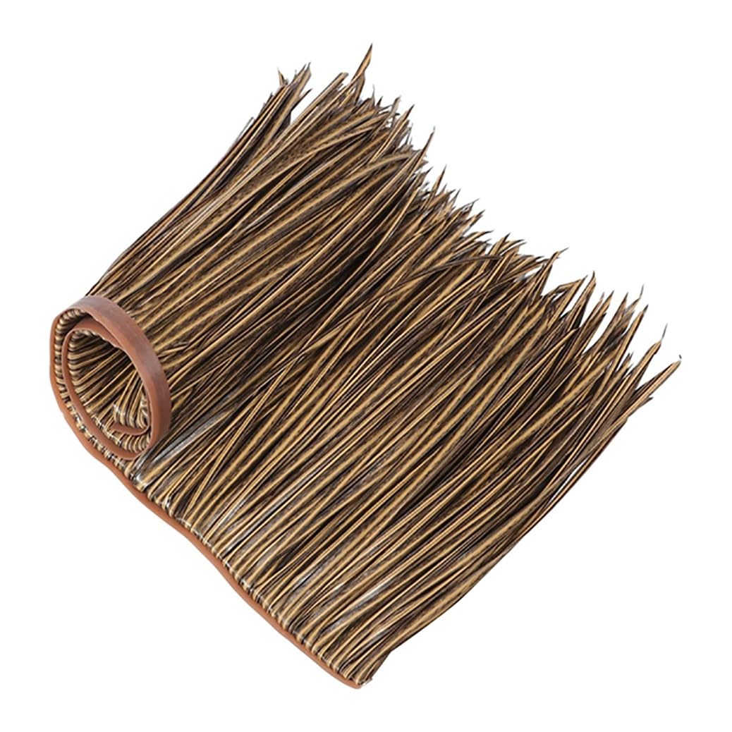 Toit en chaume artificielle ignifuge fausse paille PE pour abri de jardin