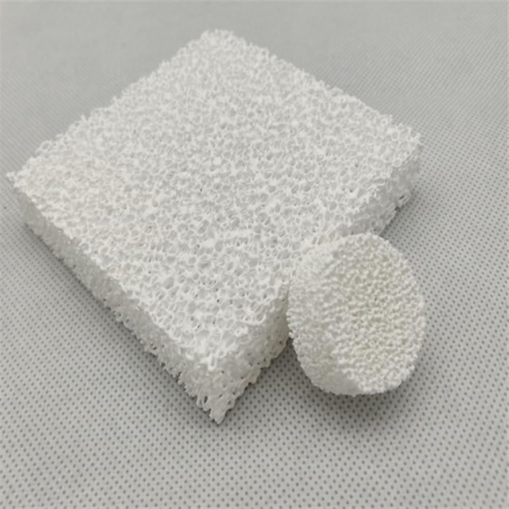 Odporny na wysokie temperatury ceramiczny filtr odlewniczy z pianki tlenku glinu — 1 szt., gęstość porów 8–60 ppi, porowatość 80–90%(60mmx15mm)