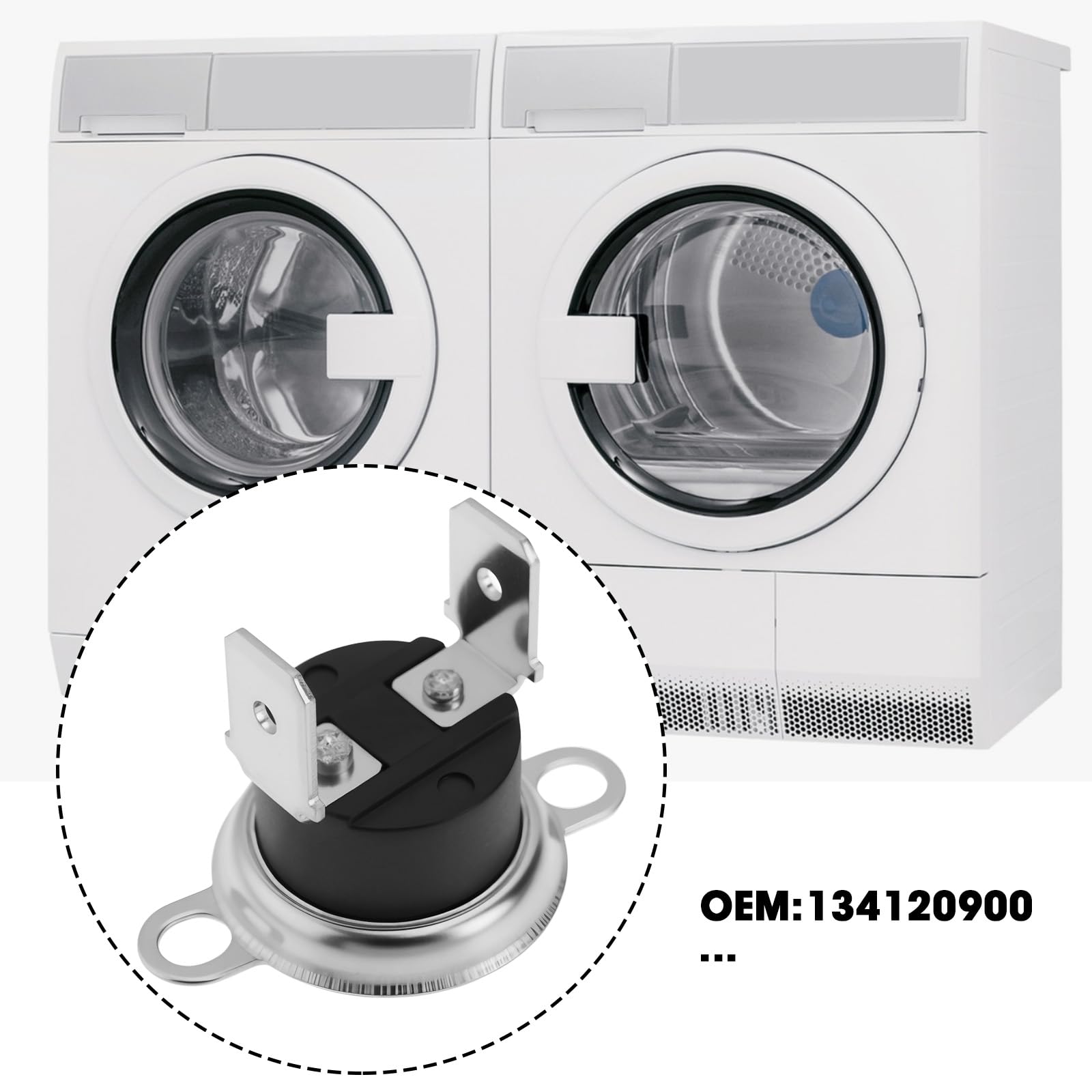 ECSiNG 2pcs Dryer Thermal Fuse Replacement Part 134120900 Compatible with Electrolux Compatible with Frigidaire - Image 2