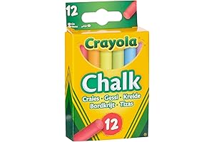 Crayola Assorted Chalk: Non-Toxic, Vivid Color for Chalkboards and Sidewalks