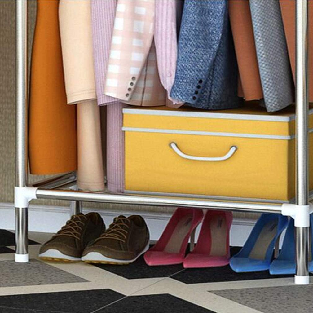 Cloth Wardrobe Clothes Closet, Portable Closet Wardrobe Storage Closet Standing Closet Fabric Cabinet Portable Wardrobe,B_66X45X168CM