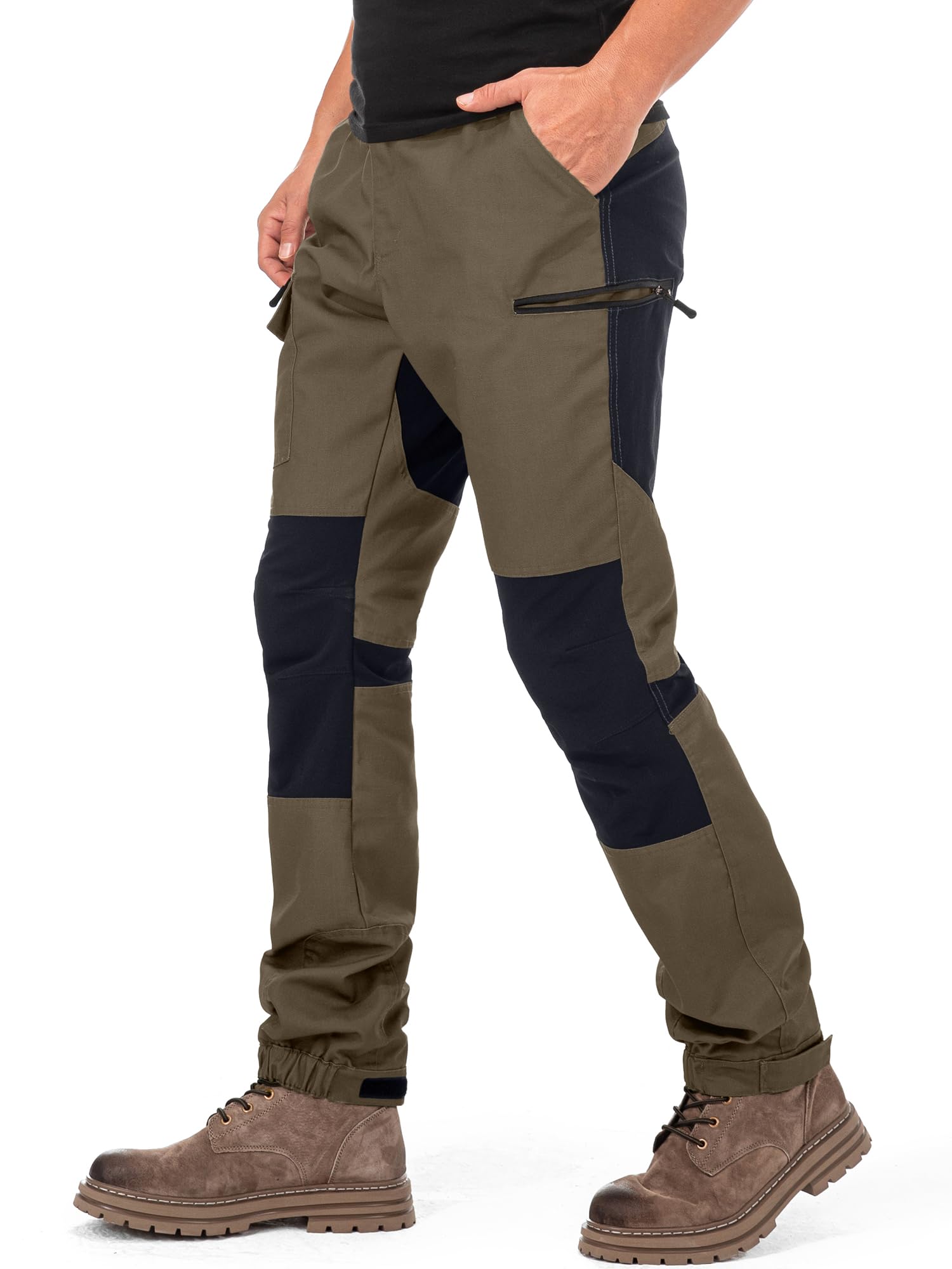 yeyity Wanderhose Herren Outdoor Hosen Robust Atmungsaktiv Langlebig Taktische Hose Arbeitshosen Männer zum Outdoor-Aktivitäten und Außenarbeiten