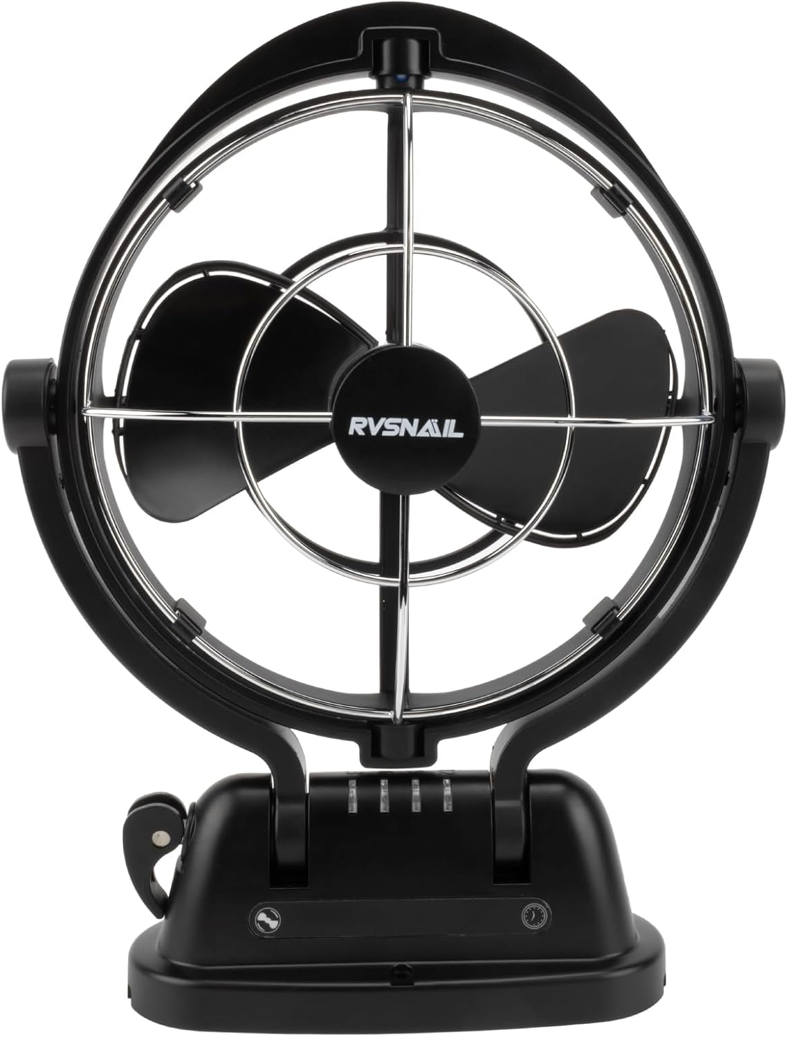 RV Fan 12V/24V with Remote Control, 725 CFM Powerful Airflow, 3 Speed Quiet Cooling Fan, 360° Adjustable with Timer for Camper, Truck, Boat
