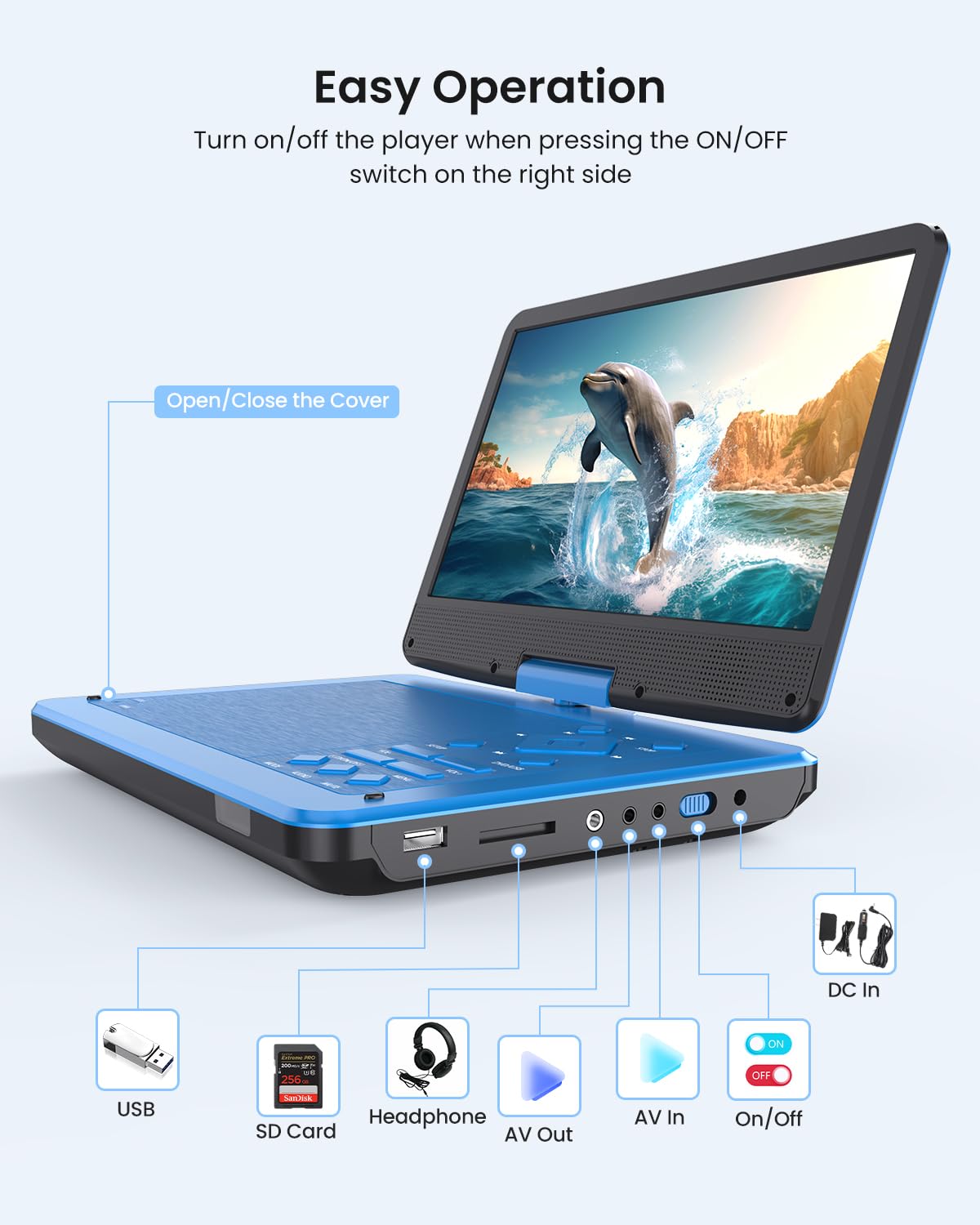 Amazon.com: MagoFly 12.5-inch Portable DVD Player with 10.5-inch