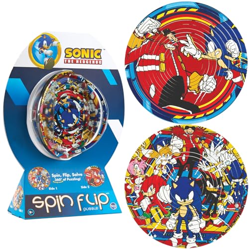 Spin Flip Puzzle: Sonic & Dr. Eggman, 3D Puzzle, Challenging, Fun, Interactive Brain Teaser for Kids and Adults, Fidget Toy for Decrompression, Easily Portable - Thumbnail 7