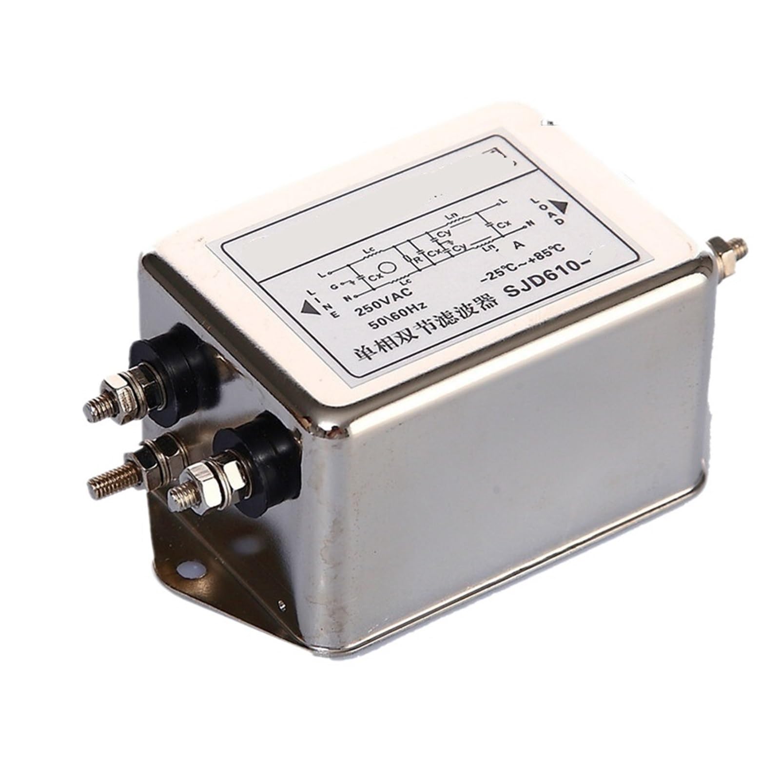 Filtro de potencia monofásico CA 220V SJD610-1A supresor de ruido armónico