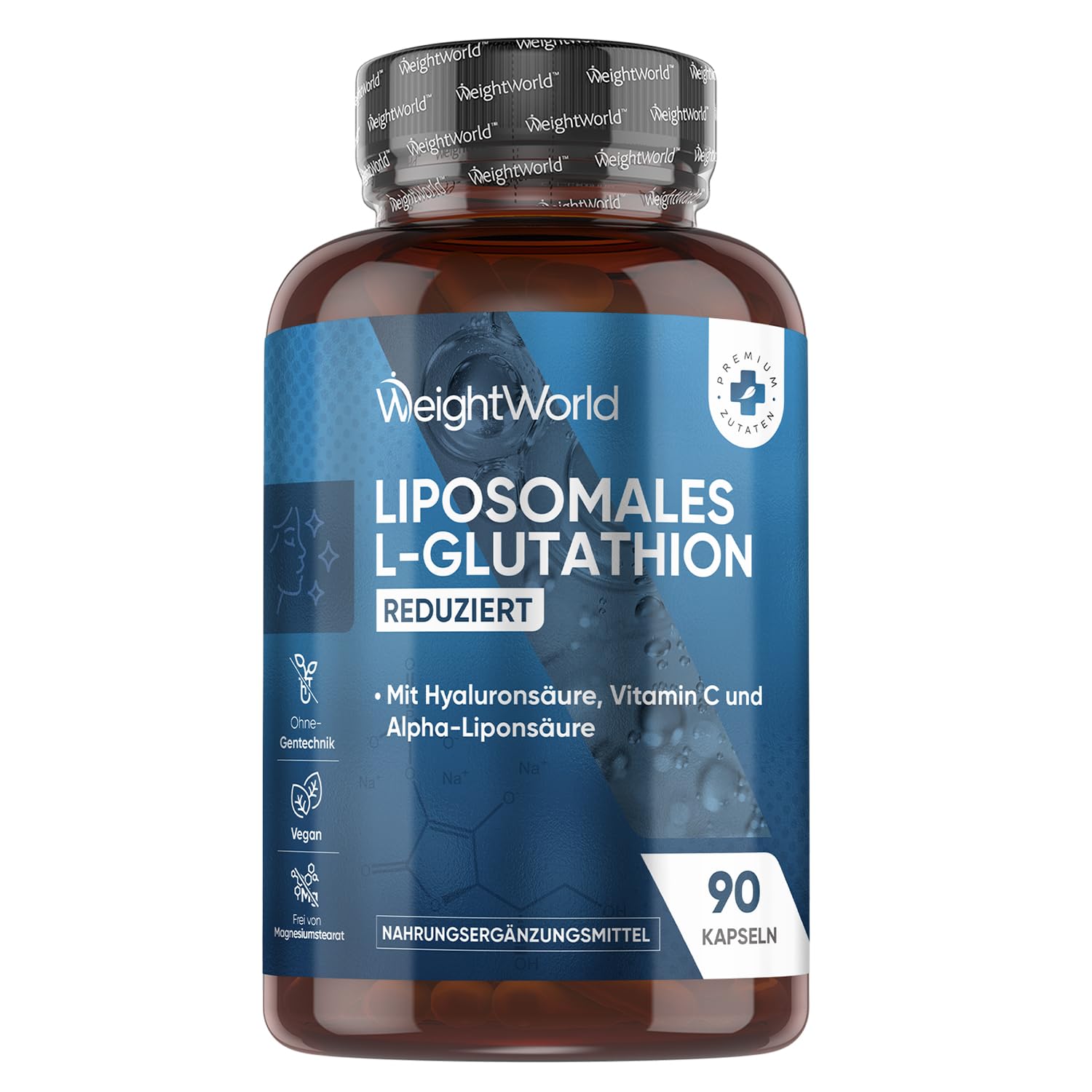 Cellular Health Support Supplement Liposomal Glutathione 2000mg – With  Hyaluronic Acid, Collagen & Antioxidant Support