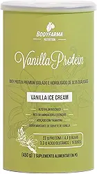 Vanilla Protein Ice-cream Isolado Hidrolisado, 23g de proteína + colágeno em peptídeos. Whey protein Isolado e Hidrolisado (wpi + wph) sem whey concentrado - 450g