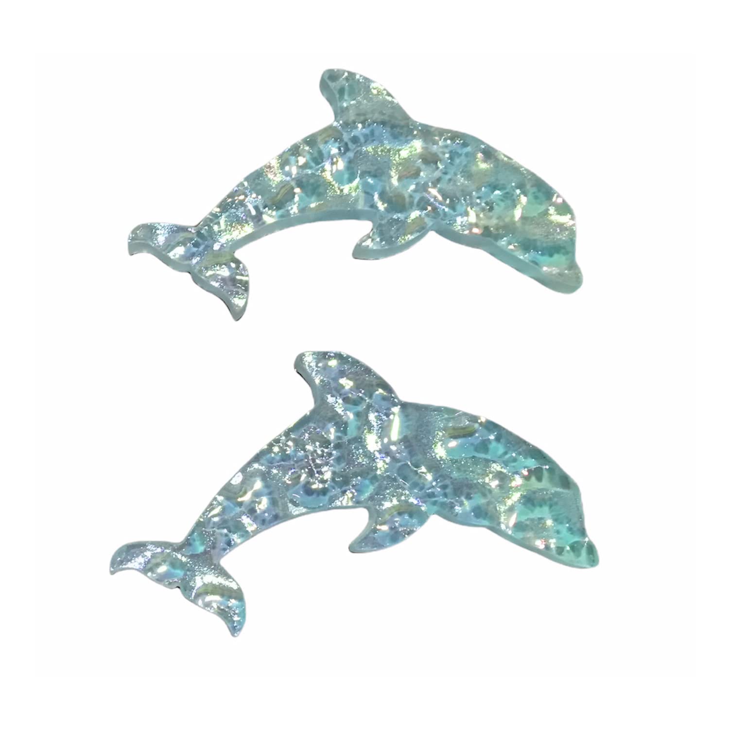Aquatic Custom Tile Dolphin Glass Swimming Pool Step Marker Mosaic (5