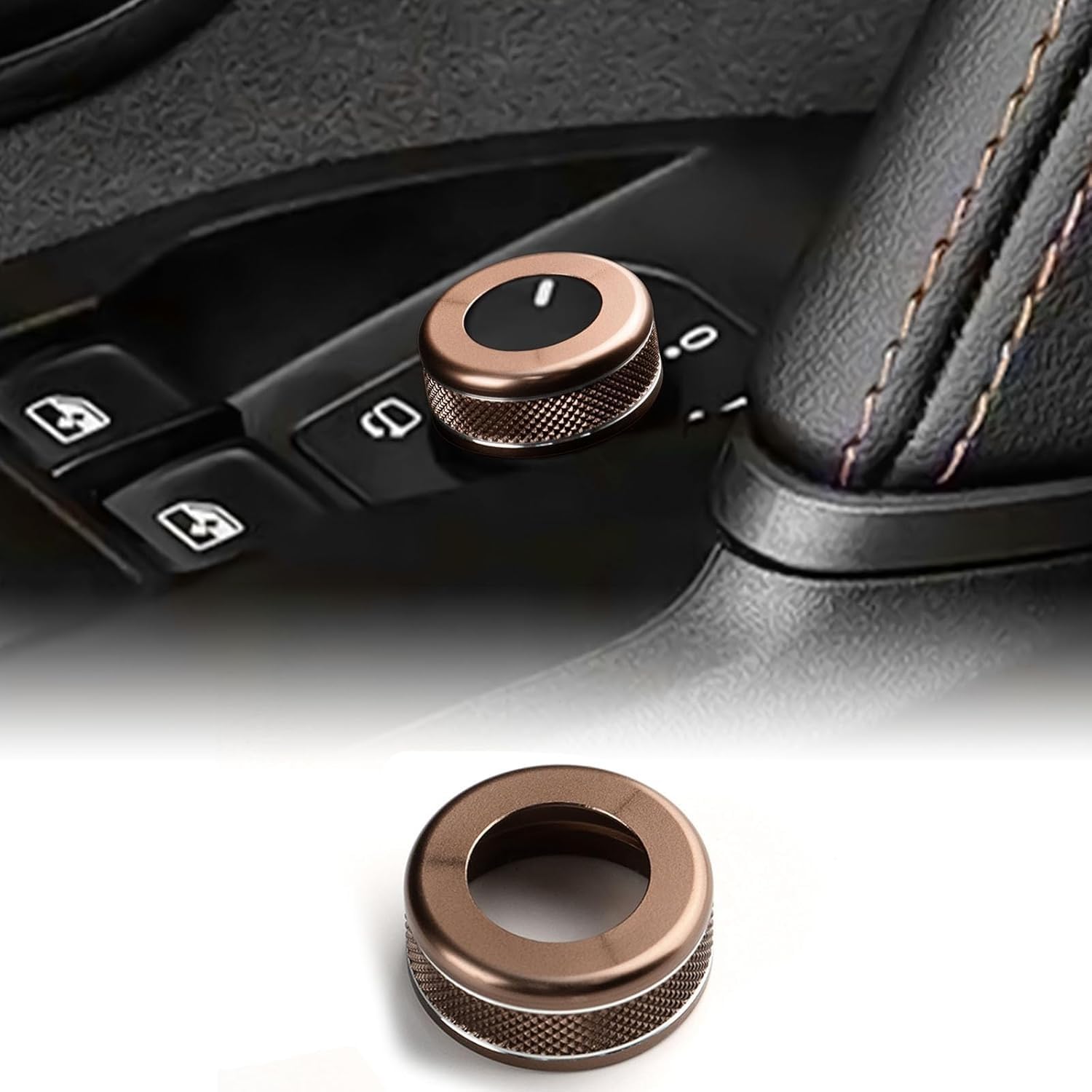 Mauxpiao A Rear View Mirror Switch Button Ring Cover For Cupr Atec 2021-2026, Side Mirror Djustment Knob Trim Sticker, Interior Decoration Ccessory Fgds/A