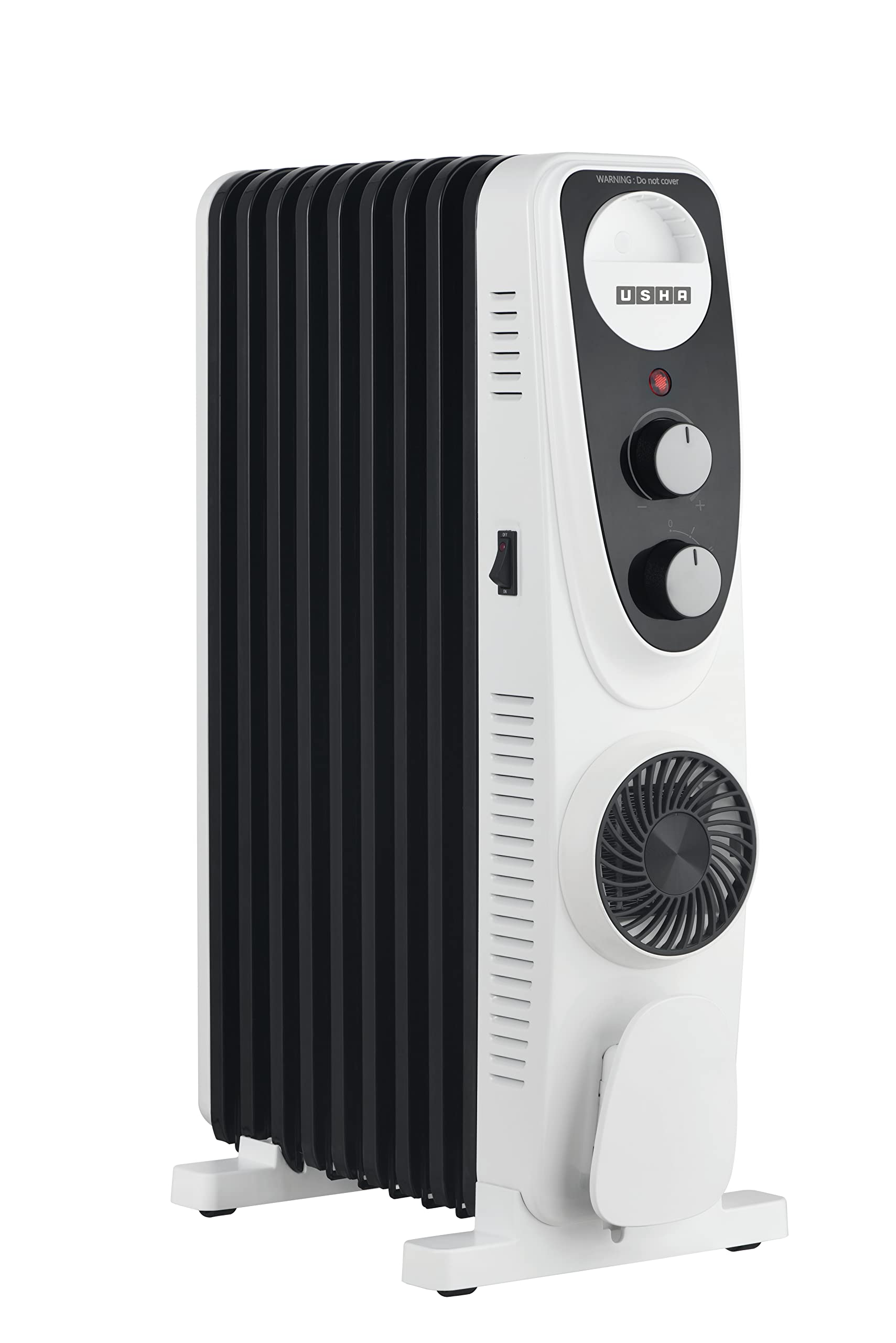 USHA 4211 FU PTC U Shaped 11 Fin Oil Filled Radiator Room Heater (Black)-image-43