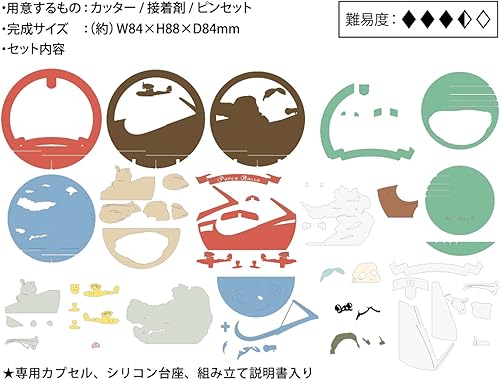 Miniatura 4 de Studio Ghibli a través de Bluefin Ensky Porco Rosso Flying Boat Pilot Porco Rosso Pelota de teatro de papel PTB-12 - Mercancía oficial de Studio