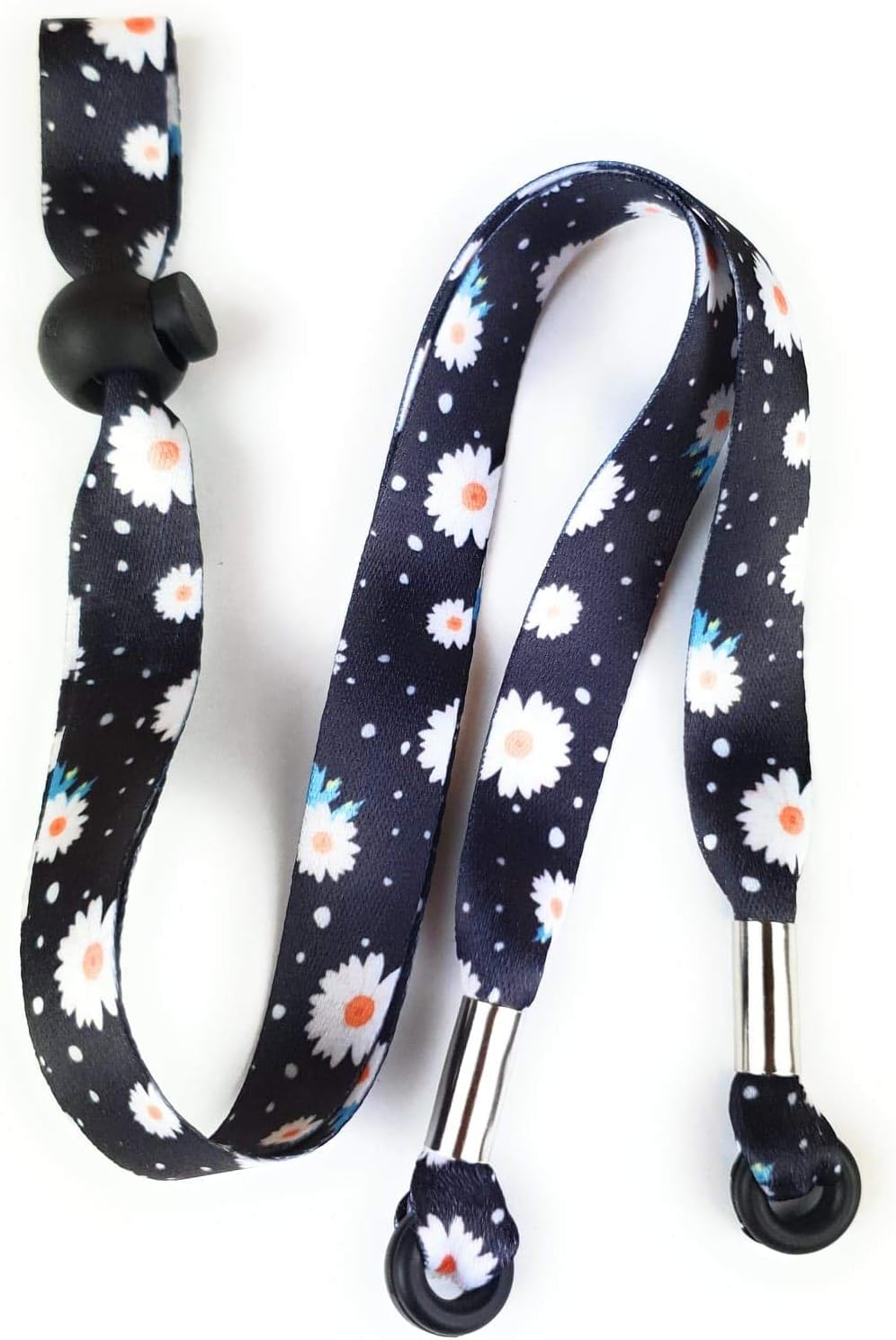 SpiriuSEyeglasses Holder Strap Lanyard Adjustable (Black Floral)