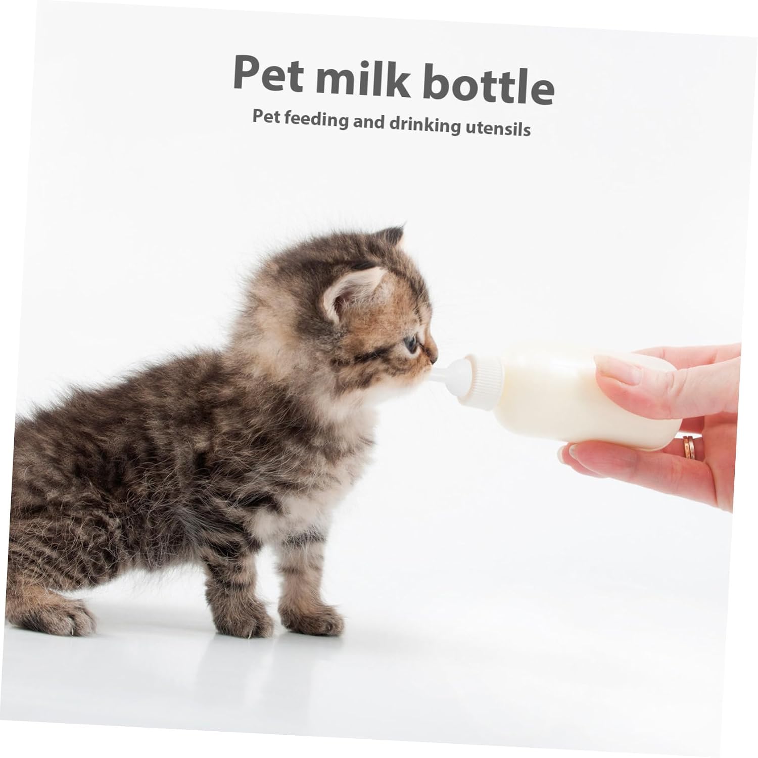 ORFOFE 10pcs Pet Nursing Bottle Kit Kitten Bottle Nipples Replacement Silicone Nipples