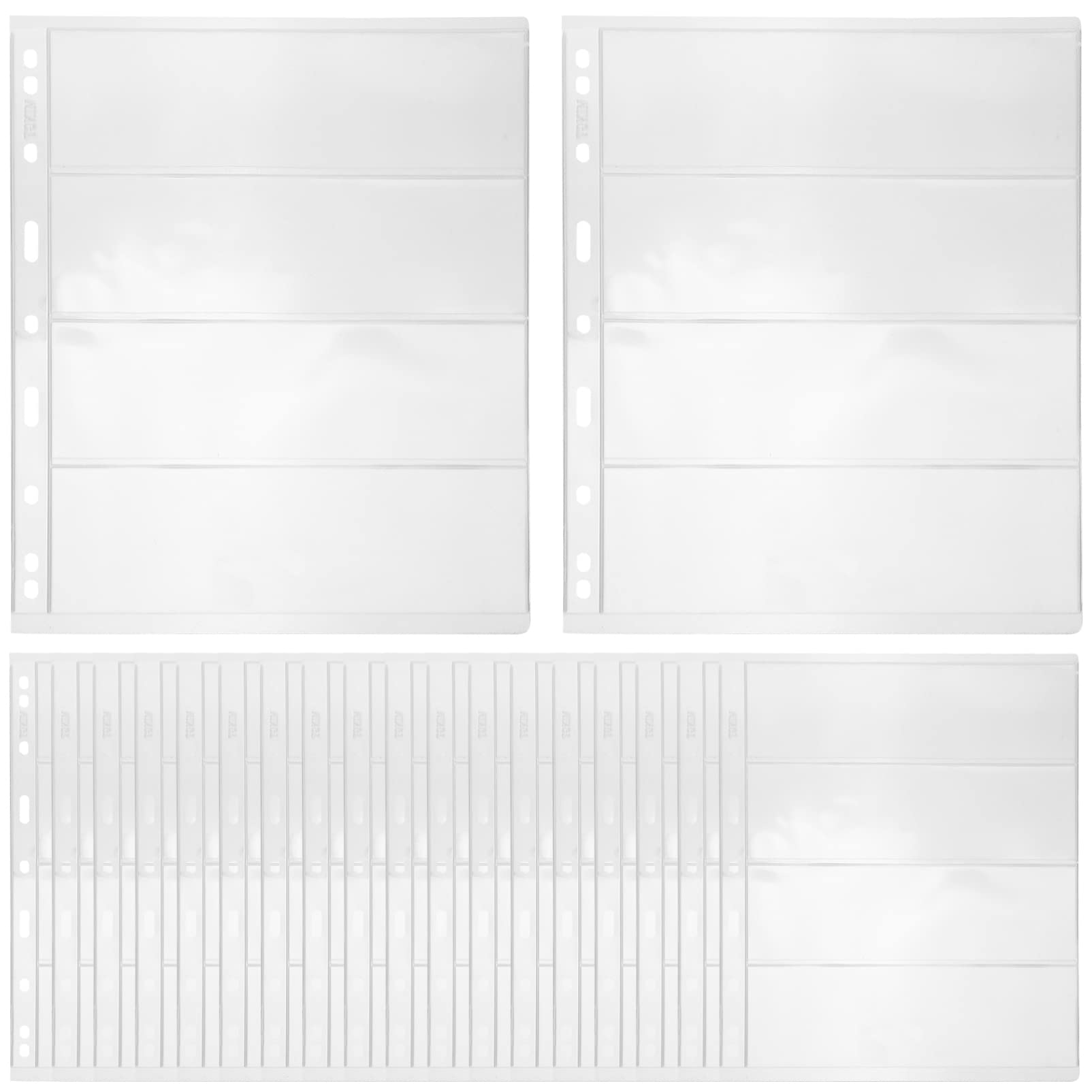 Album de Timbres Pvc 20 Feuilles, Pages Transparentes