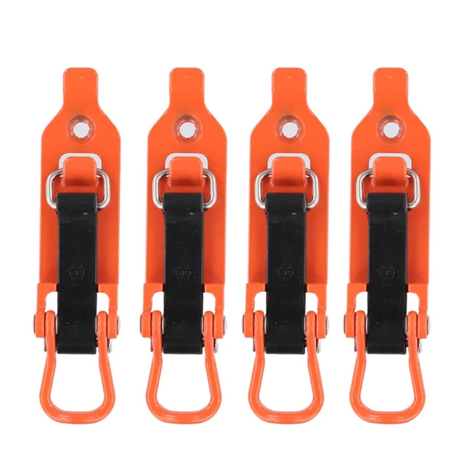4-teiliges Schaufelhalterungs-Schnellspanner-Schaufelhalter-Klemme, Mehrzweck-Wandhalterungs-Set, Autozubehör for Dachgepäckträger for LKW-Anhänger(Orange)