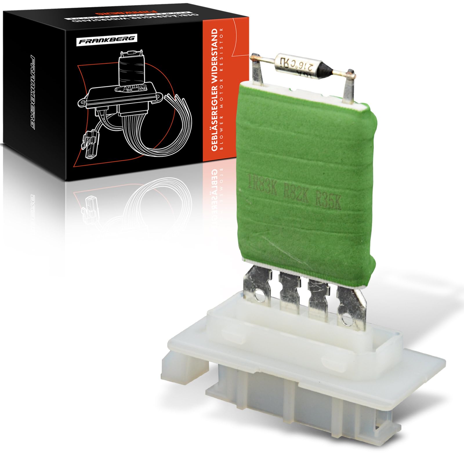 Frankberg Blower Motor Fan Resistor Blower for A3 Q3 Leon Toledo III Octavai II Superb II Beetle C.a.d.d.y III Golf J.e.t.t.a III P.a.s.s.a.t 2003-2018 1K0959263