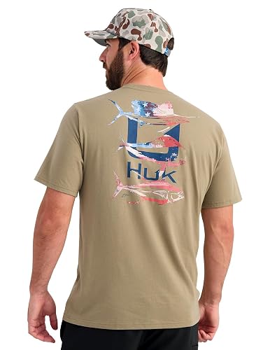 HUK Men's Kc Scott Short Sleeve Performance Tee, Fishing T-Shirt for Men