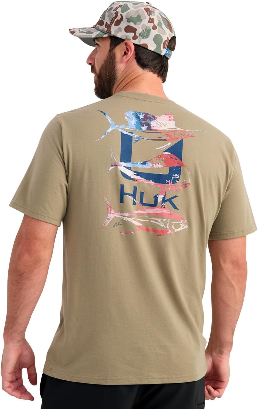 HUK Men's Kc Scott Short Sleeve Performance Tee, Fishing T-Shirt for Men