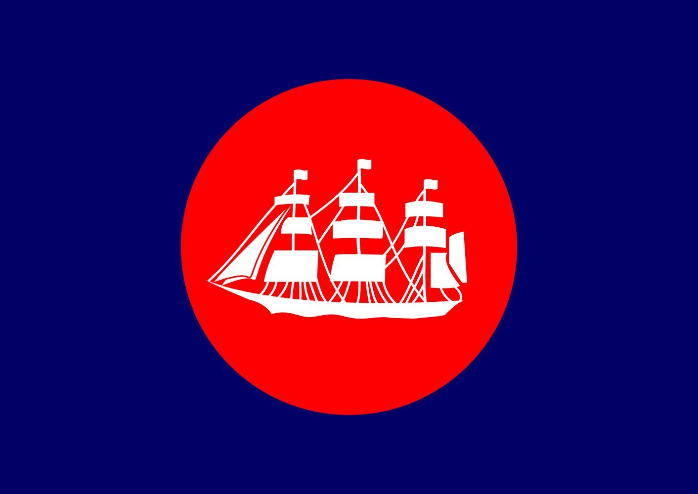 Drapeau US Bureau of Navigation grand format pour habiller un grand mur vide