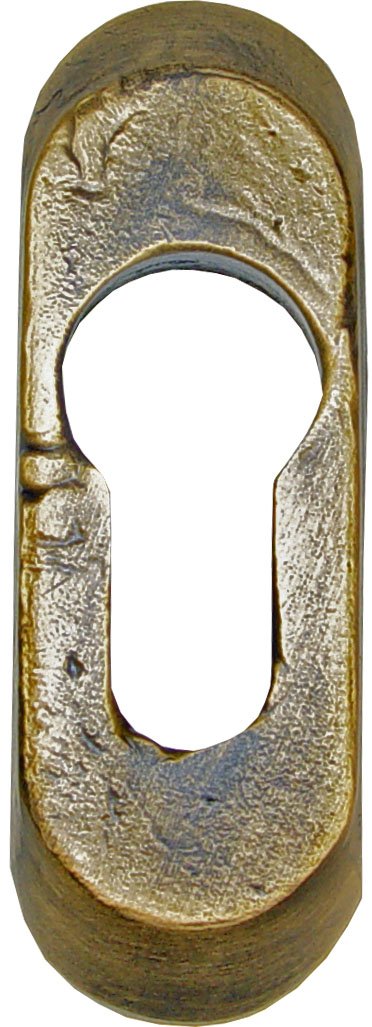 IMEX EL ZORRO 76839 El Zorro 76839-Rustic Brass Mud Plate 75 x 25 mm, Bronze