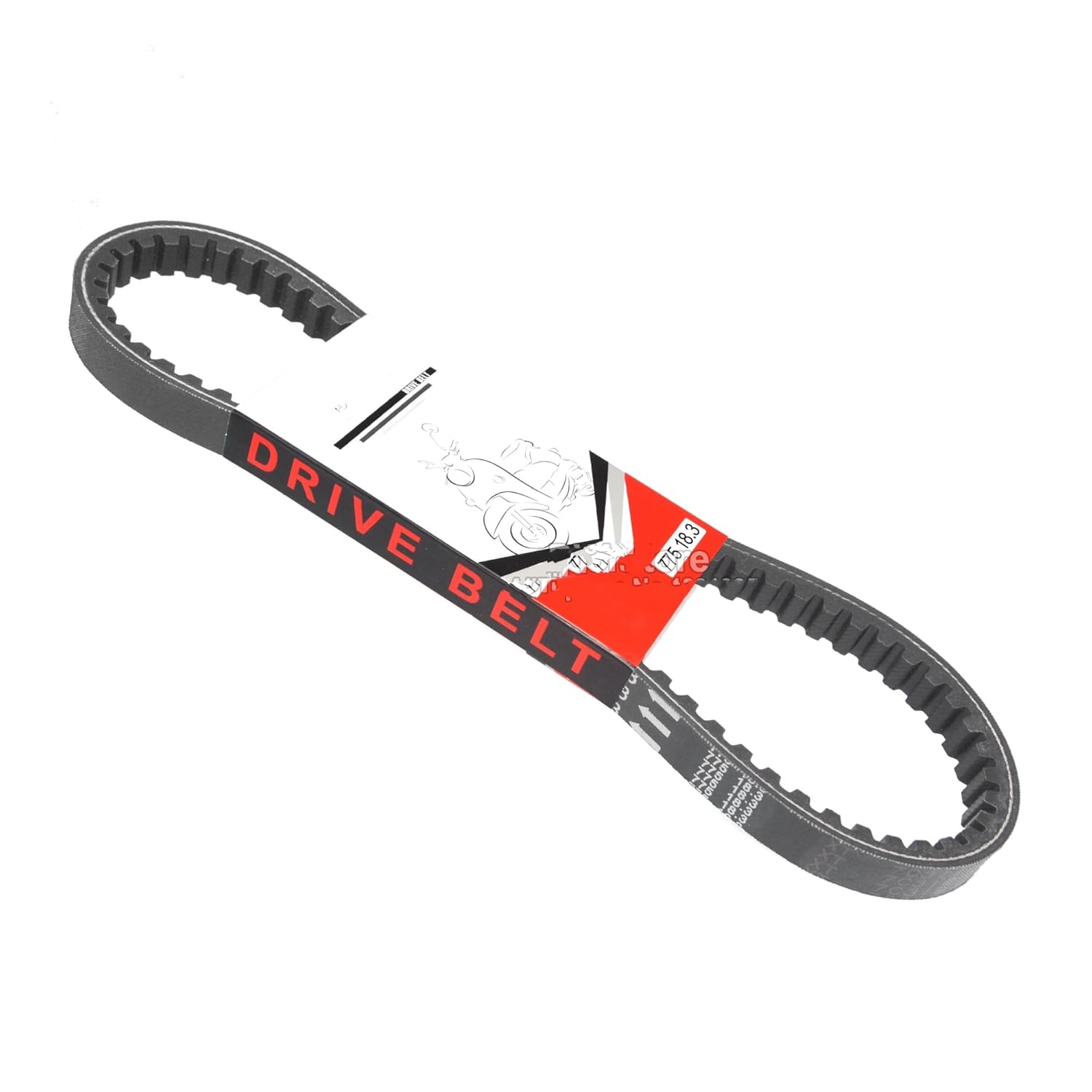 Timing Belt 18.3 775 Scooter Moped ATV Rubber Drive Belt for Peugeot 18.3 x 775 775 x 18.3 Drive Belt V-Belt
