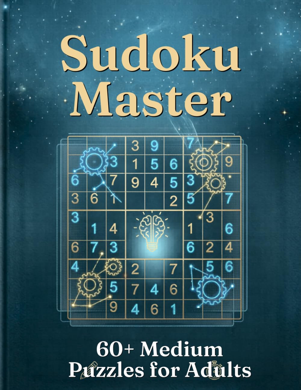 Sudoku Master: 60+ Medium Difficulty Puzzles for Adults: Keep Your Mind Sharp: Logic Puzzles for Focus, Relaxation, and Daily Mental Fitness (Solutions Included)