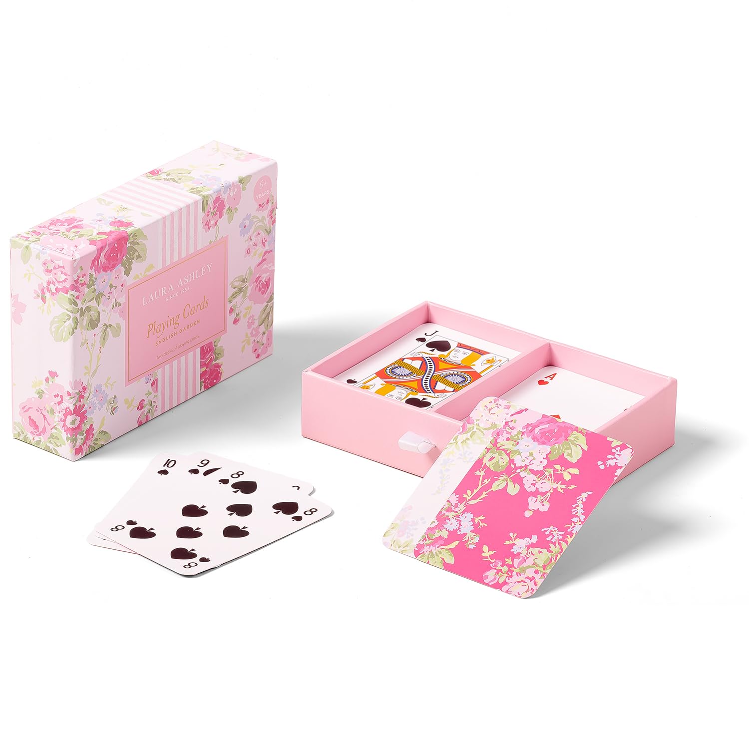 Amazon.com: Laura Ashley English Garden Playing Cards – Set of 2