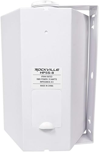 Miniatura 4 de Rockville Par HP5S-8 de 420W, altavoces de 13.3 cm (5.25 pulgadas) para cine en casa interior/exterior, 8 ohmios, resistente al agua IPX44